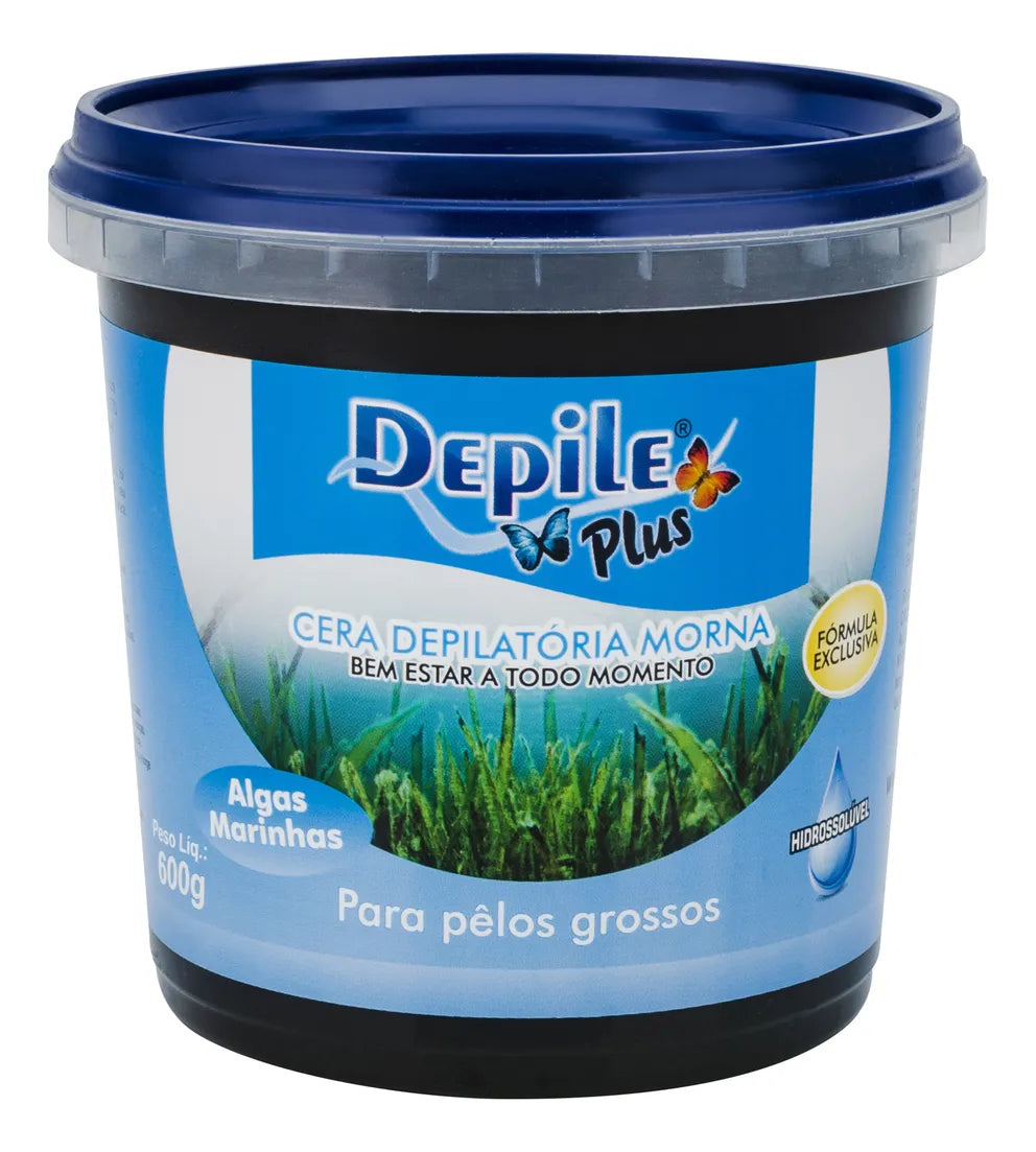 Cera Depilatória Algas Marinhas Método Depile Plus Hidrossolúvel (290g)